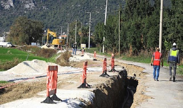 Muğla Büyükşehir Ören Kanalizasyon Projesinin Yüzde 30'unu Tamamladı