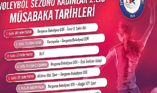 Bergama Belediyesi Voleybol Takımı Maç Takvimi belli oldu