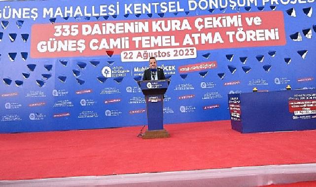 Güneş Mahallesi Kentsel Dönüşümü'nde çifte sevinç