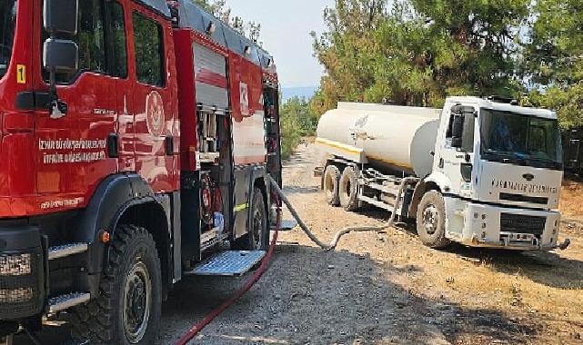 Çanakkale'deki yangına İzmir'den destek