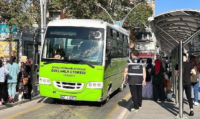 Kocaeli Büyükşehir'den toplu taşıma araçlarına denetim