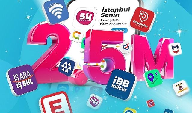 İstanbul Senin uygulaması 2,5 milyonun cebinde!