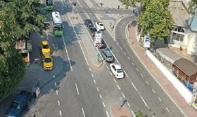 Kocaeli Büyükşehir'den yol çizgileriyle düzenli ve güvenli ulaşım