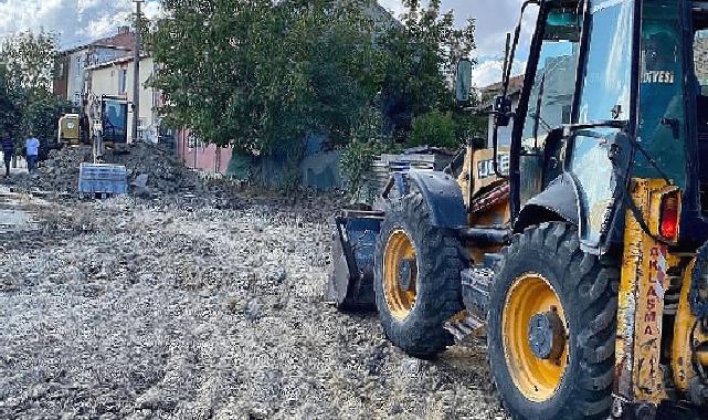 Büyükyoncalı'da yol çalışmaları devam ediyor