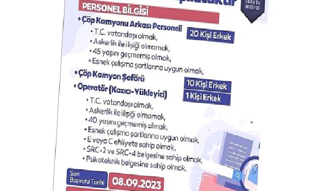 İnegöl Belediyesi 31 Personel Alacak