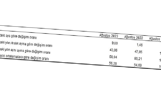 Tüketici fiyat endeksi (TÜFE) yıllık yüzde 58,94, aylık yüzde 9,09 oldu