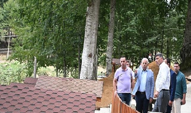 Kartepe Çamçeşme Mesire Alanında son dokunuşlar