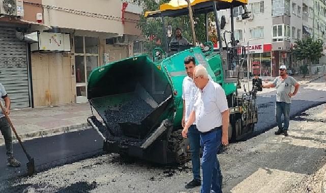 Başkan Selvitopu asfalt çalışmalarını yine yerinde denetledi