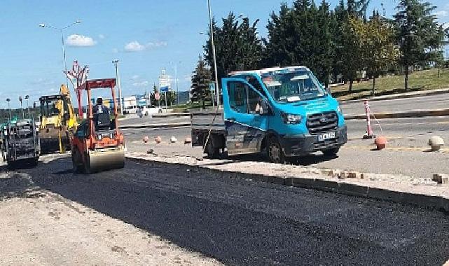 Şehir Hastanesine Durak Cebi Umuttepe Acil Girişine Asfalt