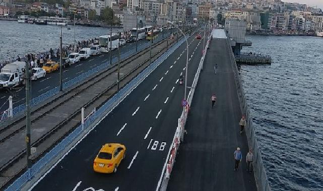 Galata Köprüsü'ndeki çalışma planlanandan önce bitirildi