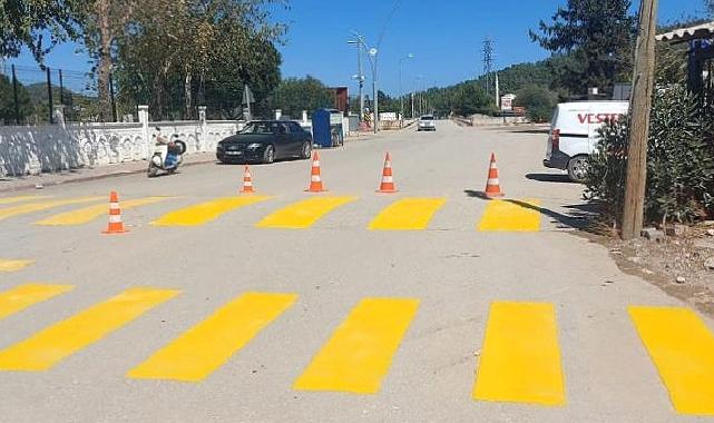 İlçe Genelinde Okul Yollarındaki Yaya Geçitleri Yeniden Boyanıyor