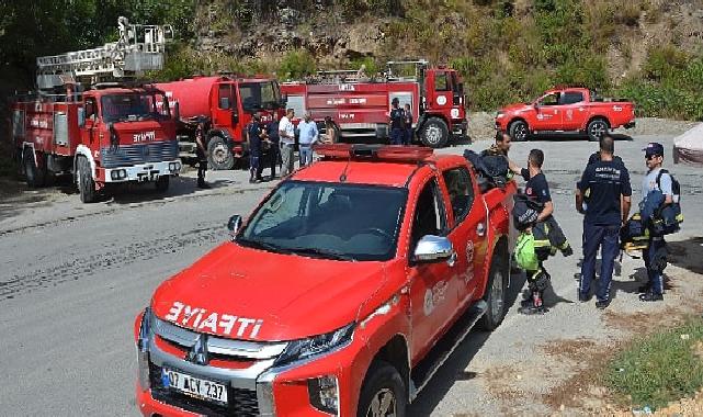 Antalya Büyükşehir ekipleri yangın sonrası da sahada