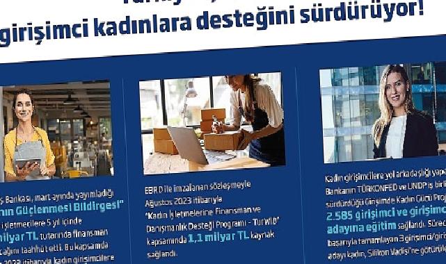 İş Bankası'nın Girişimci Kadınlara Desteği Sürüyor