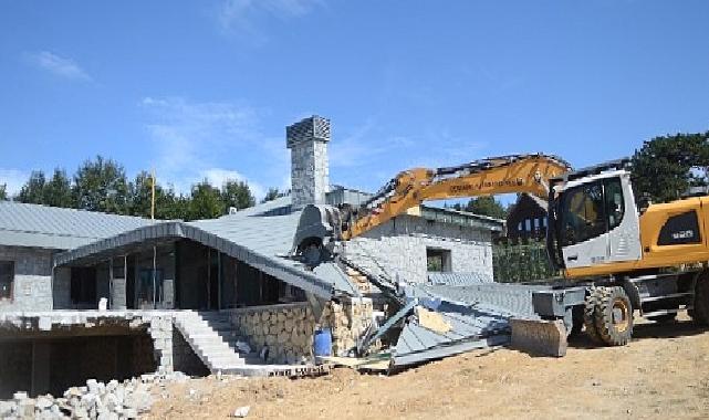 Ovanın Ardından Uludağ da Kaçak Yapılardan Temizleniyor