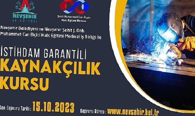 İstihdam garantili kaynakçılık kursu için başvurular başladı