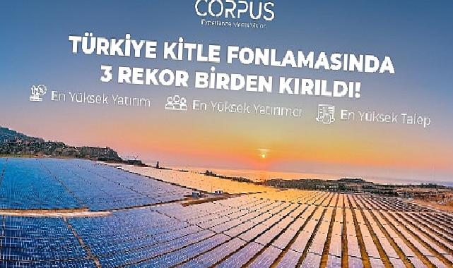 Corpus Enerji'den Üç Farklı Kitle Fonlama Rekoru