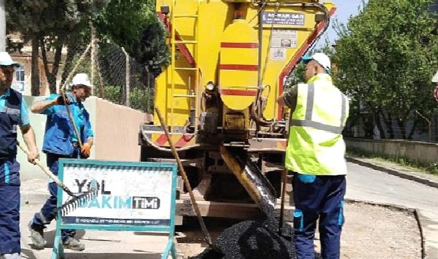 Büyükşehir Yol Bakım Timi her yere yetişiyor