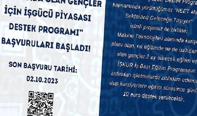 Gençlere günlük 10 Euro harçlık ve makine eğitimi