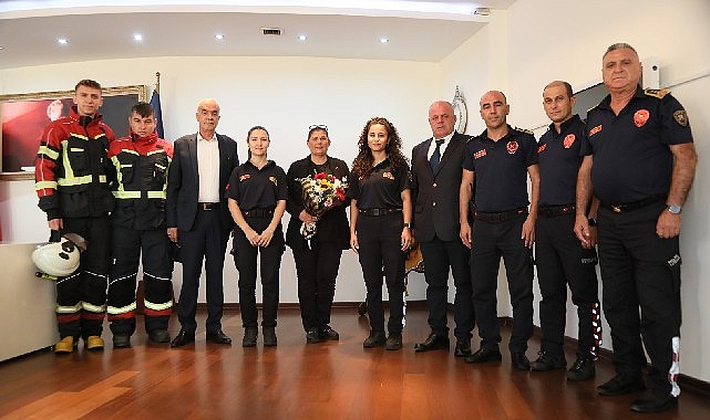 Aydın Büyükşehir Belediyesi İtfaiyecilerinden Başkan Çerçioğlu'na Ziyaret