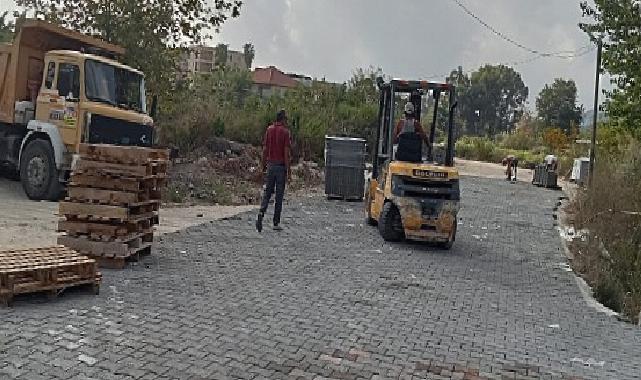 Beldibi'nde Yol Yapım Çalışmaları Sürüyor