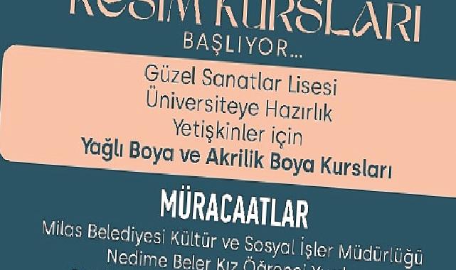 Resim Kursuna Kayıtlar Başladı