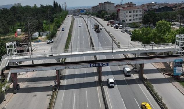 60 Evler yaya üstgeçidi tamamlanıyor